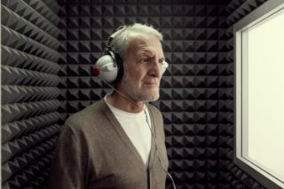 Man getting a hearing test