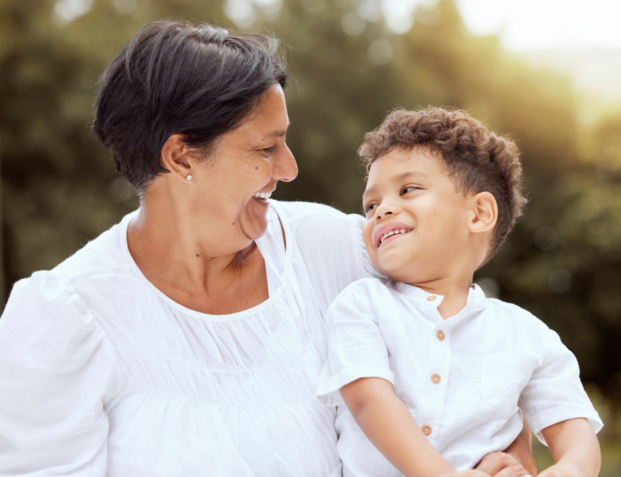 grandma with grandson