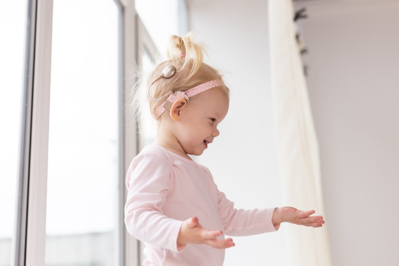 Little girl with BAHA 