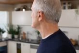 Man wearing hearing aids