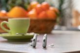 Hearing aids on table