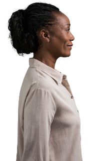 Woman wearing ITE hearing aid